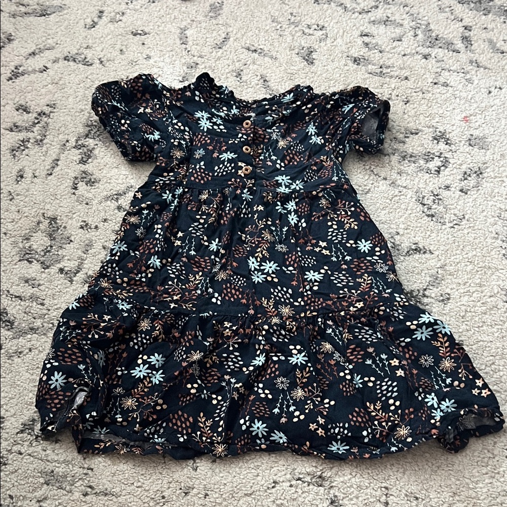 Wonder Nation Navy Floral Kids Dress